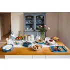 Vrchol s květinami v bahně, bílé nebo modré - Marken Viadurini