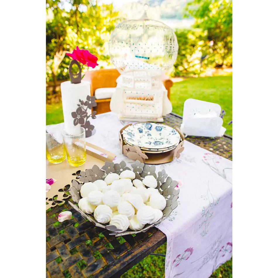 Vrchol s květinami v bahně, bílé nebo modré - Marken Viadurini