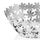 Středobod designu ve stříbrném kovu a luxusní květinové dekoraci - Terraceo Viadurini