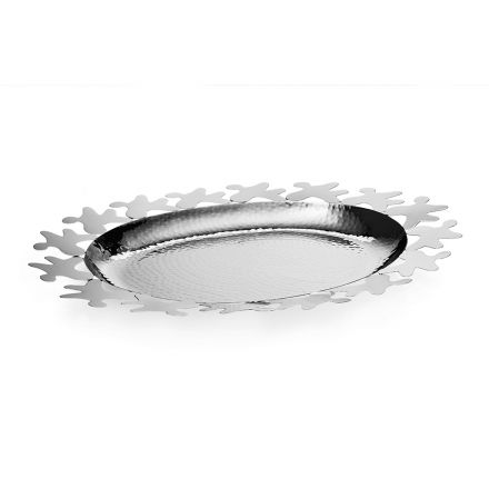 Středový design stříbrného kovu s ozdobným okrajem - Cordoba Viadurini
