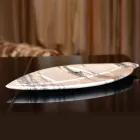 Vrchol v mramoru Arabescato s tvarem listu vyrobený v Itálii - Treviso Viadurini