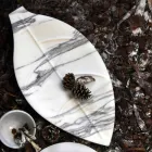 Vrchol v mramoru Arabescato s tvarem listu vyrobený v Itálii - Treviso Viadurini