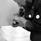 Vrchol v mramoru Arabescato s tvarem listu vyrobený v Itálii - Treviso Viadurini