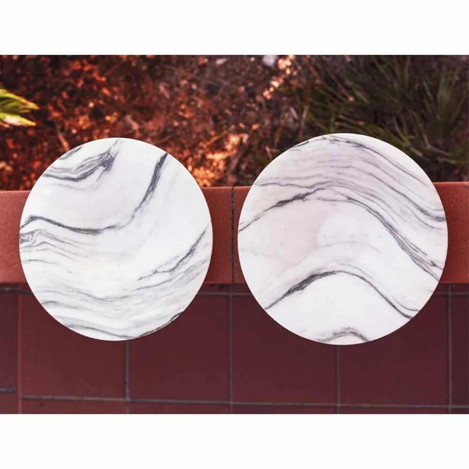 Vrchol v mramoru Brezza della Versilia a kovu vyrobeném v Itálii - Amabile Viadurini