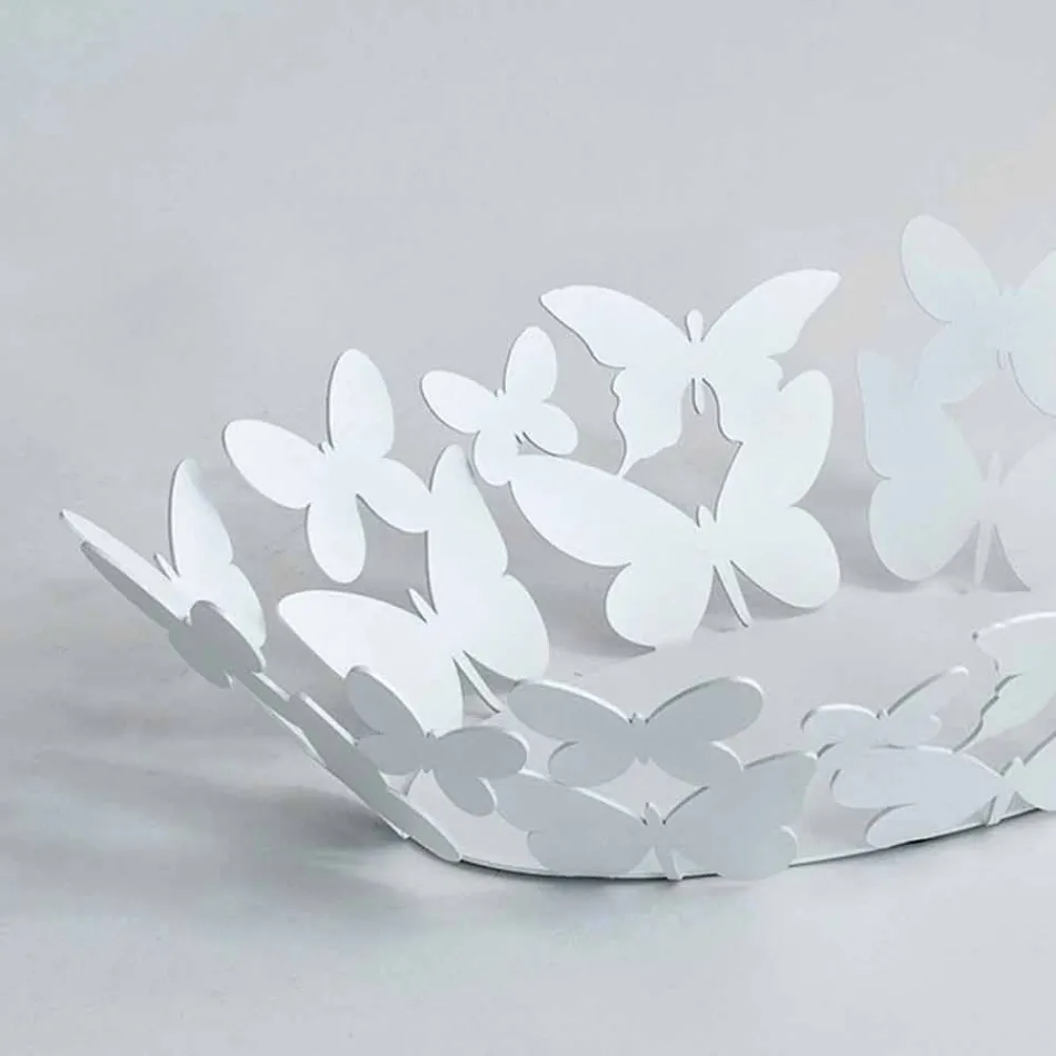 Moderní oválný vrchol v bílé nebo béžové železě vyrobené v Itálii - Leiden Viadurini