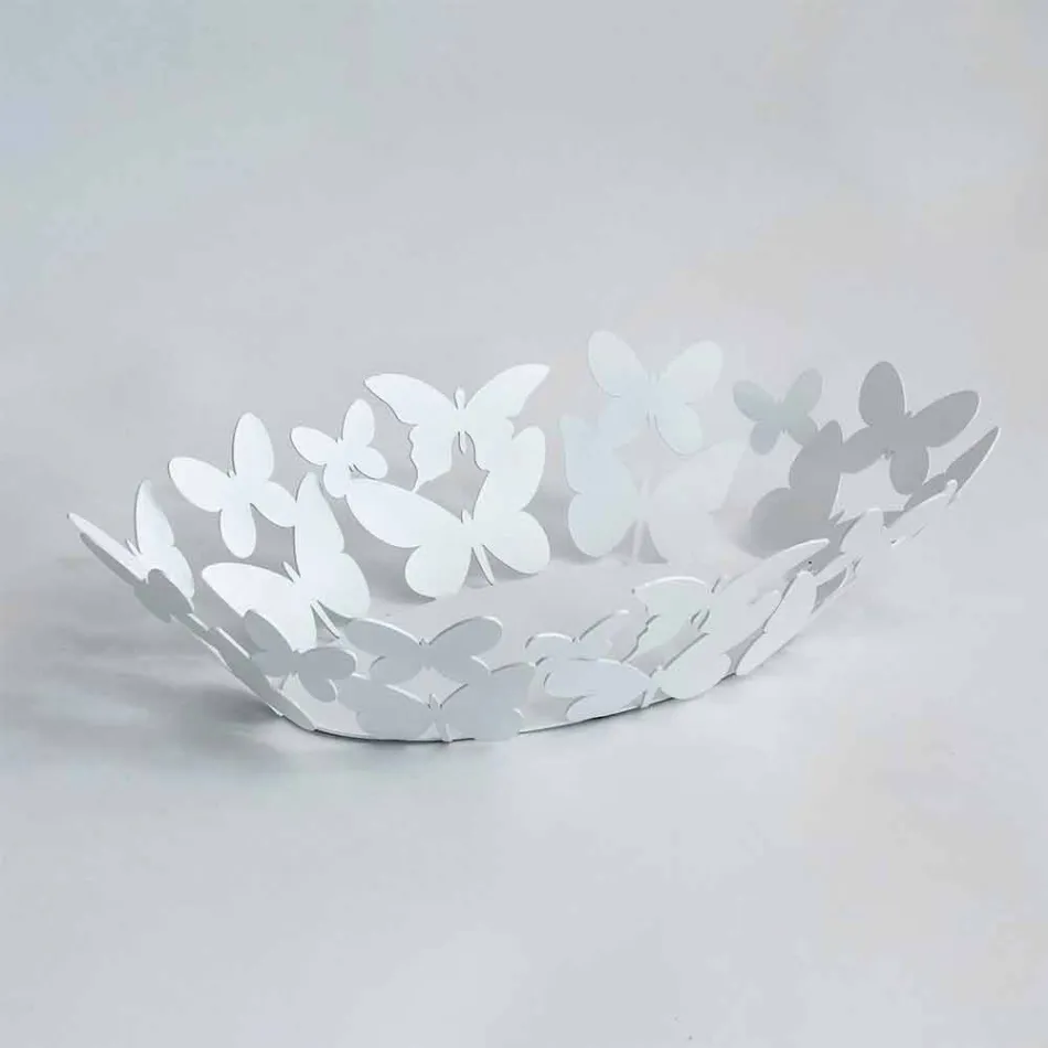 Moderní oválný vrchol v bílé nebo béžové železě vyrobené v Itálii - Leiden Viadurini