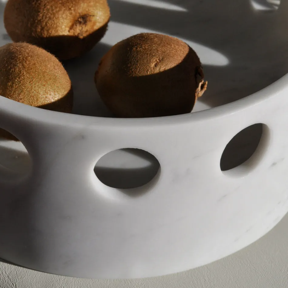 Saténový mramorový podnos/kapsový podnos Made in Italy - Hinata Viadurini