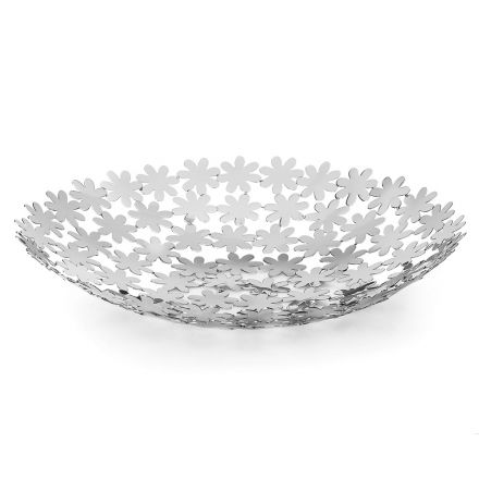 Stříbrná kovová kulatá kapsa prázdná středová ozdoba Luxusní květinová dekorace - Pinko Viadurini