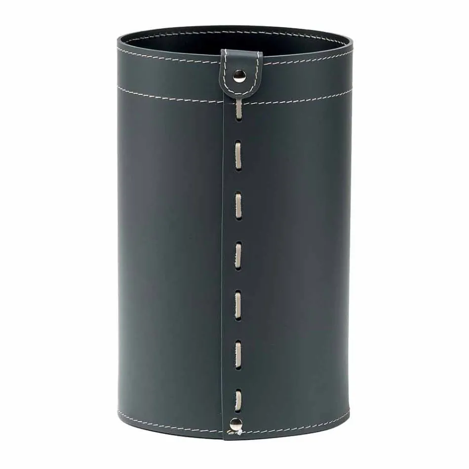 Košík odpadního papíru v regenerované ruční kůži Battista Viadurini