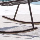 Venkovní houpací lenoška z pozinkovaného kovu Made in Italy - Vikas Viadurini