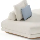 Rohová zahradní lenoška z látky Made in Italy - Rubik Viadurini