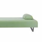 Venkovní design Chaise Longue v kovu a tkanině vyrobené v Itálii - Selia Viadurini