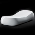 Designová venkovní lenoška z bílého polyetylenu Made in Italy - Ervin Viadurini