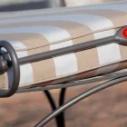 Venkovní lehátko v žehličce a ručně vyrobené látce vyrobené v Itálii - odpočinek Viadurini