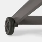 Venkovní lehátko z textilu a hliníku s kolečky, 4 kusy - Babilonia Viadurini