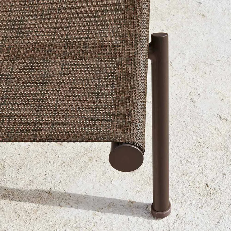 Zahradní lenoška z hliníku a technické tkaniny - Bahia od Varaschin Viadurini