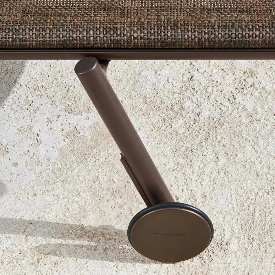 Zahradní lenoška z hliníku a technické tkaniny - Bahia od Varaschin Viadurini