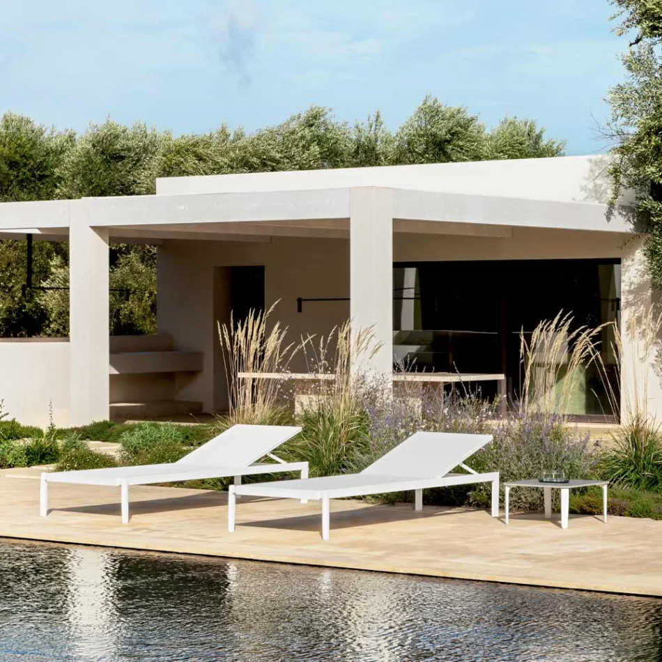 Zahradní lenoška s nebo bez vysoce kvalitní matrace - Filomenalet Viadurini