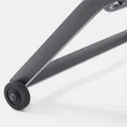 Zahradní lenoška s kolečky a sklopným opěradlem, 4 kusy - Babilonia Viadurini