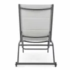 Zahradní lenoška s kolečky a sklopným opěradlem, 4 kusy - Babilonia Viadurini