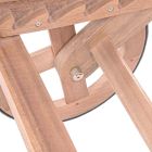 Dřevěná zahradní lenoška s designovými kolečky pro outdoor - Roxen Viadurini