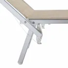 Moderní zahradní lehátko se slunečníkem a sklopným opěradlem - Arnold Viadurini