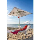 Moderní zahradní lehátko se slunečníkem a sklopným opěradlem - Arnold Viadurini