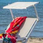 Moderní zahradní lehátko se slunečníkem a sklopným opěradlem - Arnold Viadurini