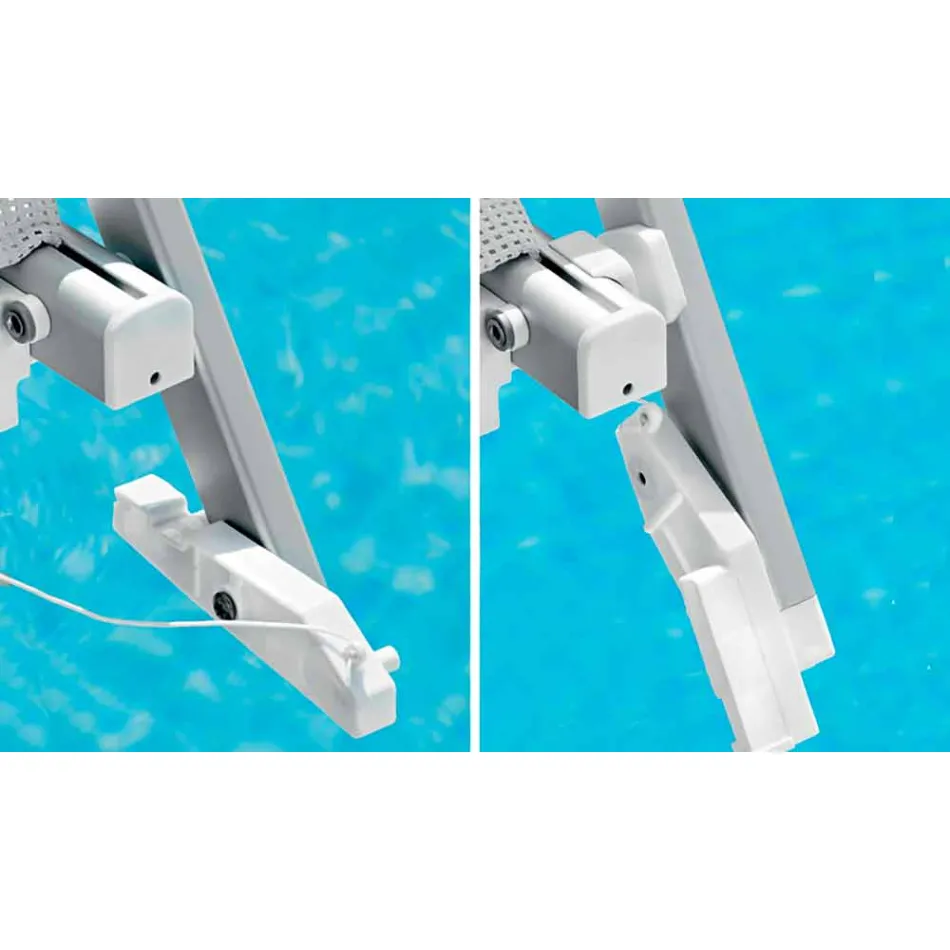 Moderní zahradní lehátko se slunečníkem a sklopným opěradlem - Arnold Viadurini