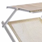 Moderní zahradní lehátko se slunečníkem a sklopným opěradlem - Arnold Viadurini