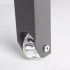 Polohovací zahradní lenoška z hliníku, Homemotion, 4 kusy - Lester Viadurini