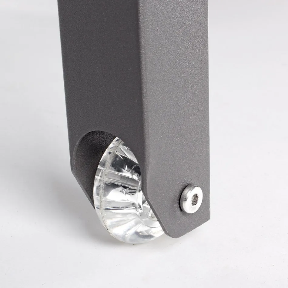 Polohovací zahradní lenoška z hliníku, Homemotion, 4 kusy - Lester Viadurini