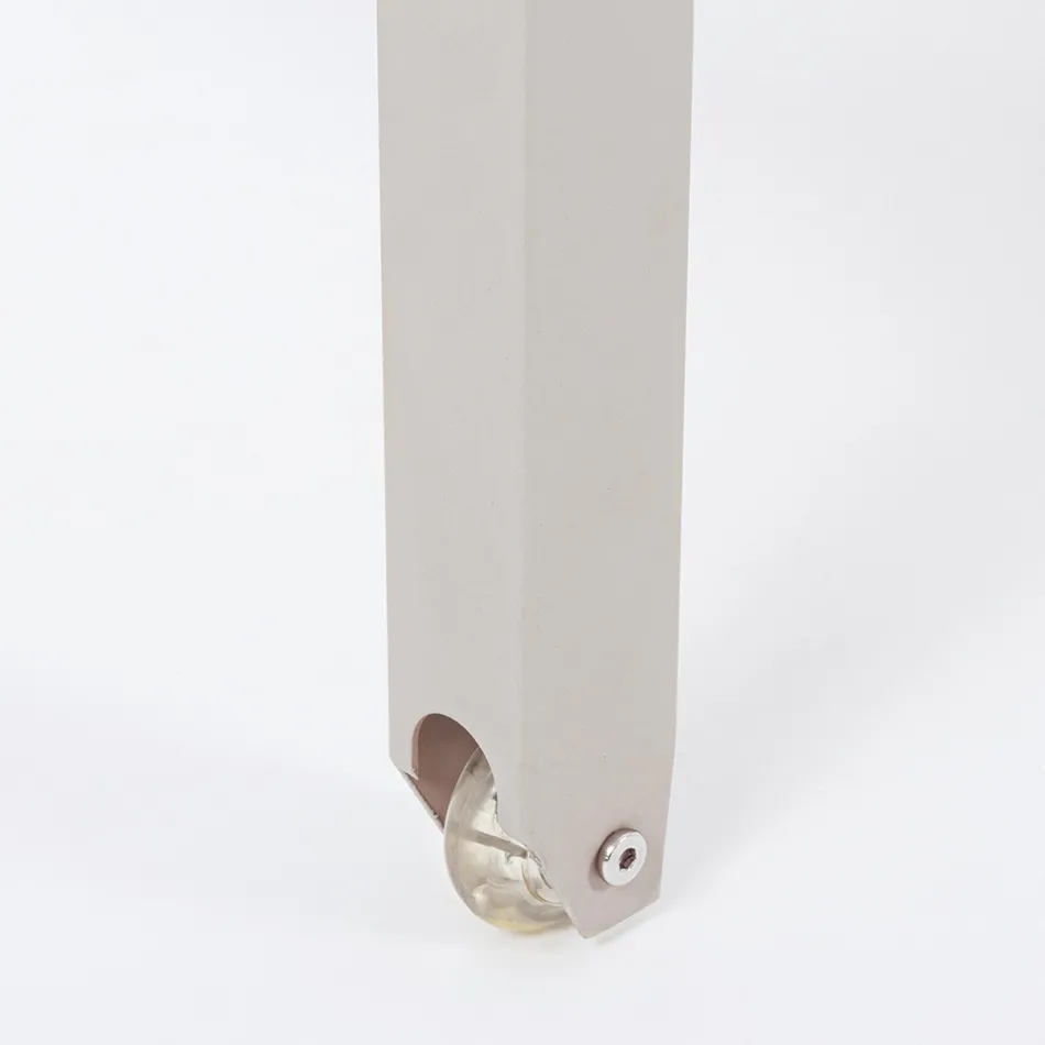 Polohovací zahradní lenoška z hliníku, Homemotion, 4 kusy - Lester Viadurini