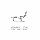 Lehátko z březového dřeva s bavlněným sedákem vyrobeno v Itálii - Fortaleza Viadurini