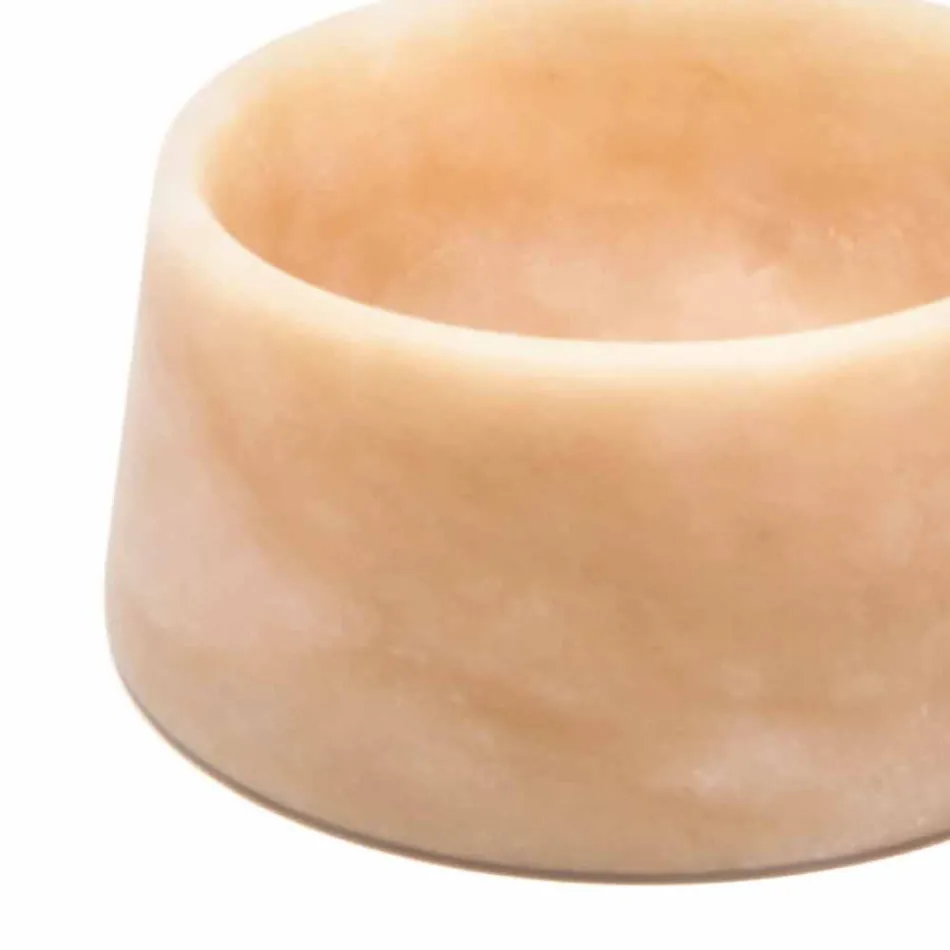 Moderní mísa pro psa a kočku v růžovém Portugalsku nebo zeleném mramoru Guatemala - Catt Viadurini