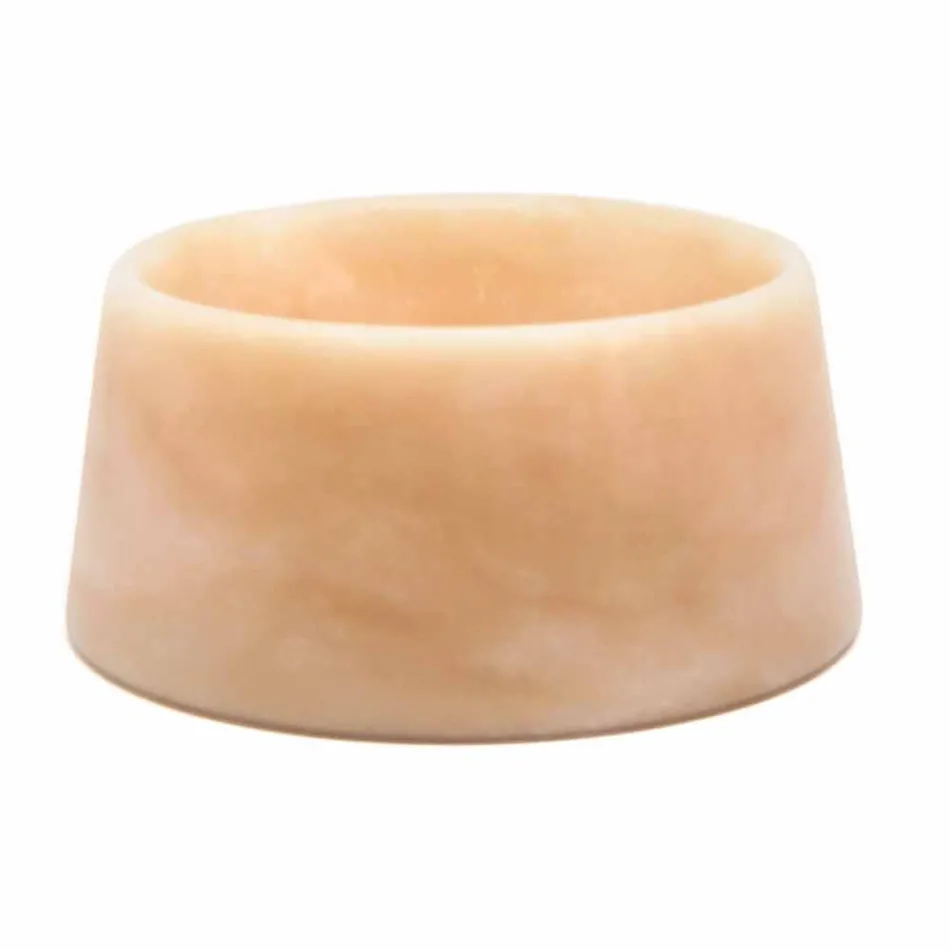 Moderní mísa pro psa a kočku v růžovém Portugalsku nebo zeleném mramoru Guatemala - Catt Viadurini