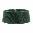 Moderní mísa pro psa a kočku v růžovém Portugalsku nebo zeleném mramoru Guatemala - Catt Viadurini