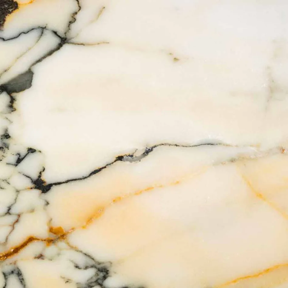 Velká kulatá mísa v Portoro nebo Paonazzo Marble Vyrobeno v Itálii - Glazer Viadurini