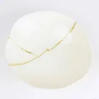 Mísy v bílém porcelánu a italském luxusním designu se zlatými listy - Cicatroro Viadurini