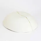 Mísy v bílém porcelánu a italském luxusním designu se zlatými listy - Cicatroro Viadurini