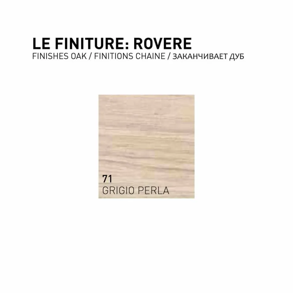 Gioia, dvoudveřová koupelnová skříňka z dubového dřeva vyrobená v Itálii Viadurini