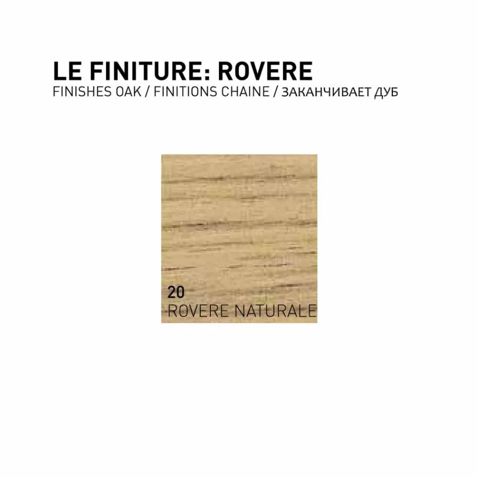 Gioia, dvoudveřová koupelnová skříňka z dubového dřeva vyrobená v Itálii Viadurini