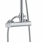 Sprchový sloup s mosaznou pákovou baterií vyrobený v Itálii - Padula Viadurini