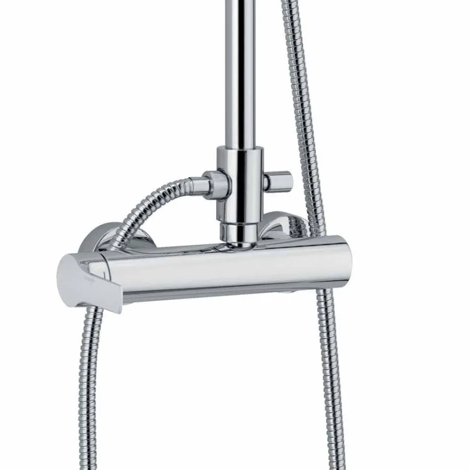 Sprchový sloup s mosaznou pákovou baterií vyrobený v Itálii - Padula Viadurini