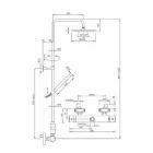 Sprchový sloup s ultratenkou ocelovou sprchovou hlavicí Made in Italy - Studio Viadurini