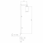 Zahradní sprchový sloup z chromované nerezové oceli vyrobený v Itálii - Modeo Viadurini