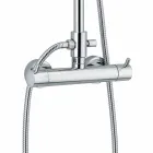 Luxusní sprchový sloup v mosazném chromovém provedení vyrobený v Itálii - Gallo Viadurini