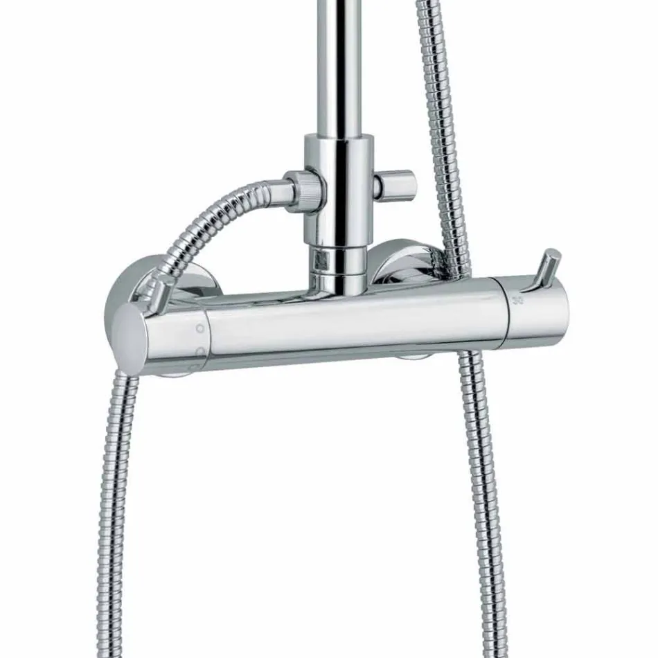 Luxusní sprchový sloup v mosazném chromovém provedení vyrobený v Itálii - Gallo Viadurini