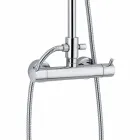 Luxusní sprchový sloup v mosazném chromovém provedení vyrobený v Itálii - Gallo Viadurini