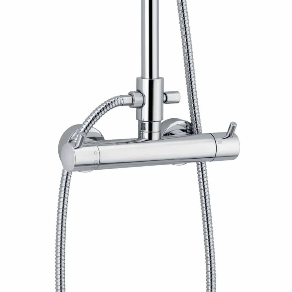 Luxusní sprchový sloup v mosazném chromovém provedení vyrobený v Itálii - Gallo Viadurini